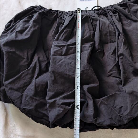 NWT DISSH Stevie Black Cotton Poplin Bubble Mini Skirt, size 6 - Picture 6 of 8